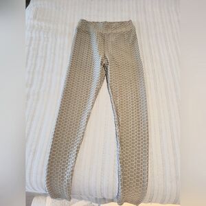 Grey Waffle Leggings Size L/XL Tall